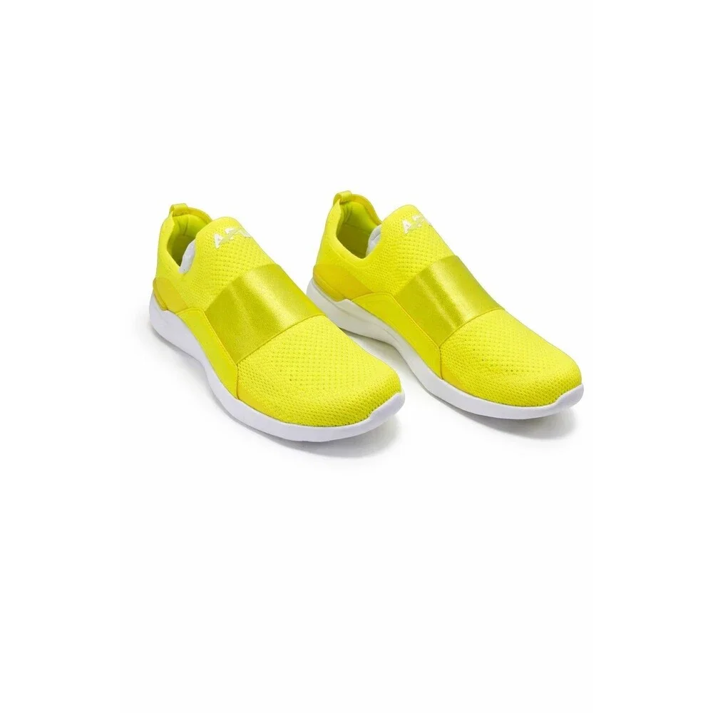 APL Techloom Bliss Mens Slip-On Running Sneaker Size 11.5 Energy Yellow NIB